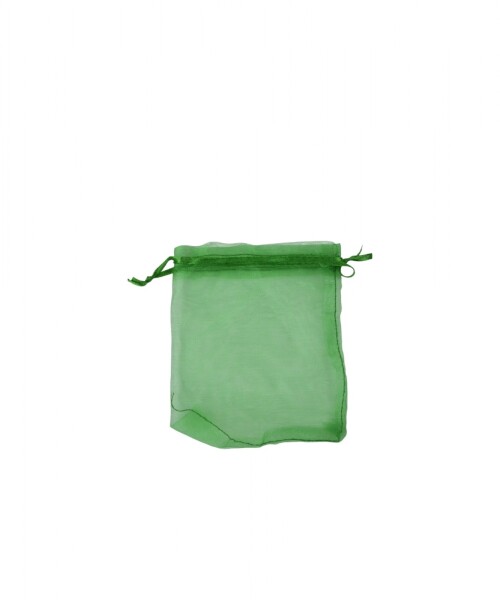 Bolsa organza 8x11 cm. VERDE BENETTON