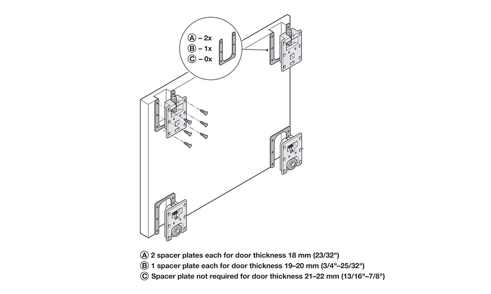 Sistema corredizo coplanar Slido 20A 407.40.096 Sistema Corredizo Coplanar Slido 20a 407.40.096