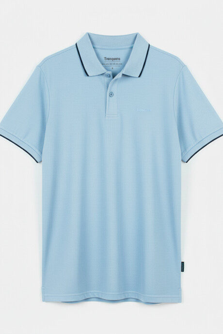 Remera Polo Tranquera Celeste