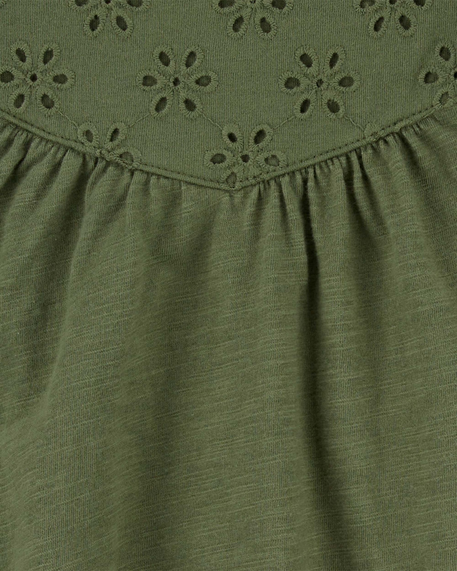 Body de algodón y gorro, verde, con ojales Body de algodón y gorro, verde, con ojales