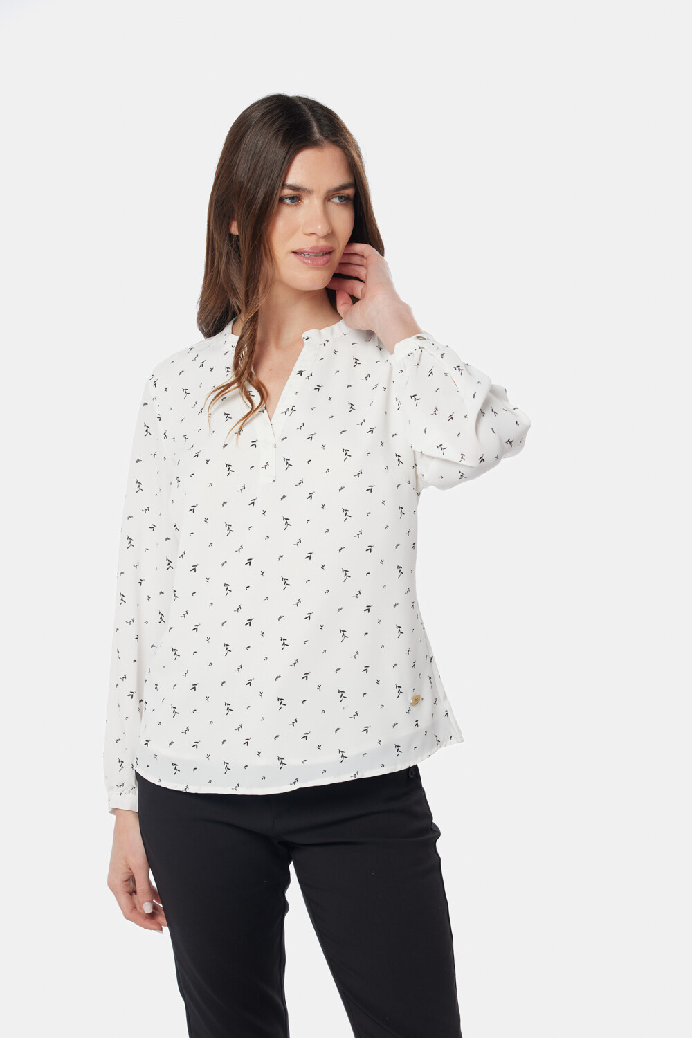 BLUSA MANGA LARGA Flores