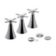 Griferia De Bidet Cromo Bimando Linea Alesia Fv CROMO