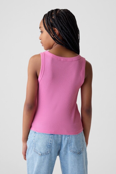 Musculosa Rib Niña Indie Pink