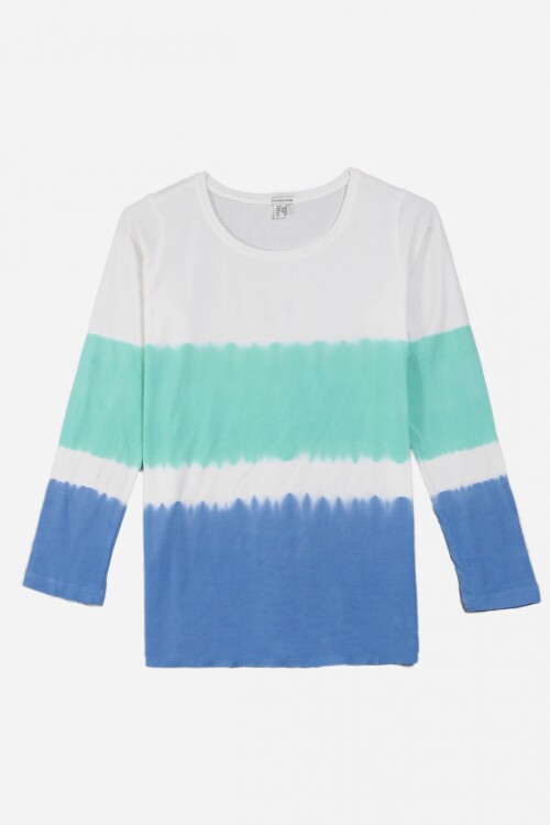 Remera m/l tie die AZUL