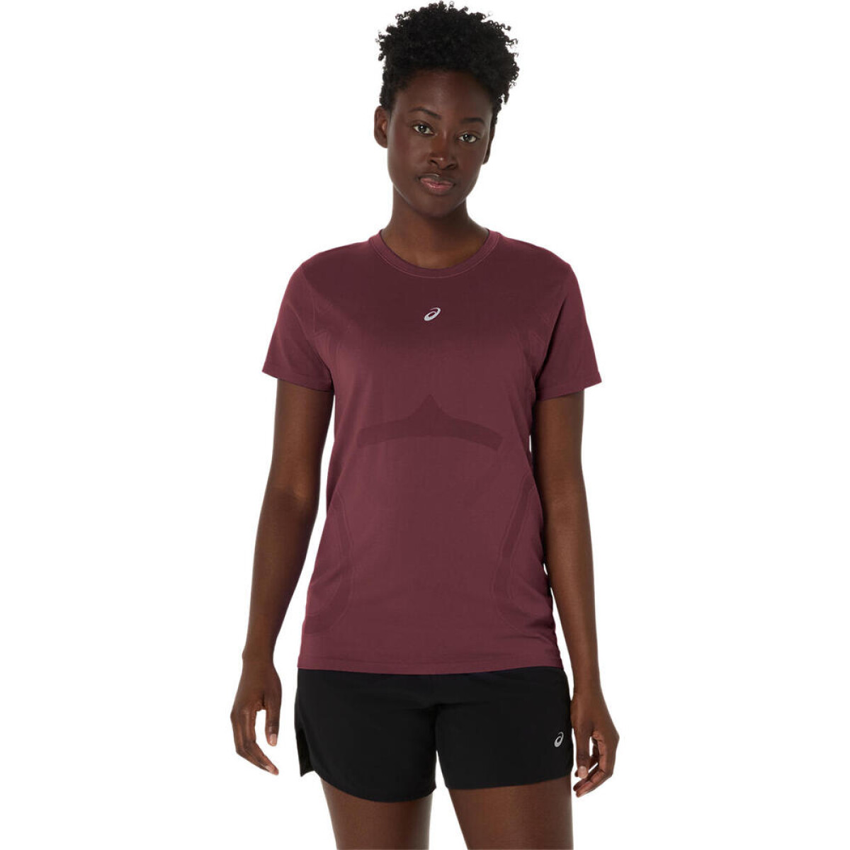 Polo Running Road Seamless Ss Mujer - Rubble Red/dark Currant 