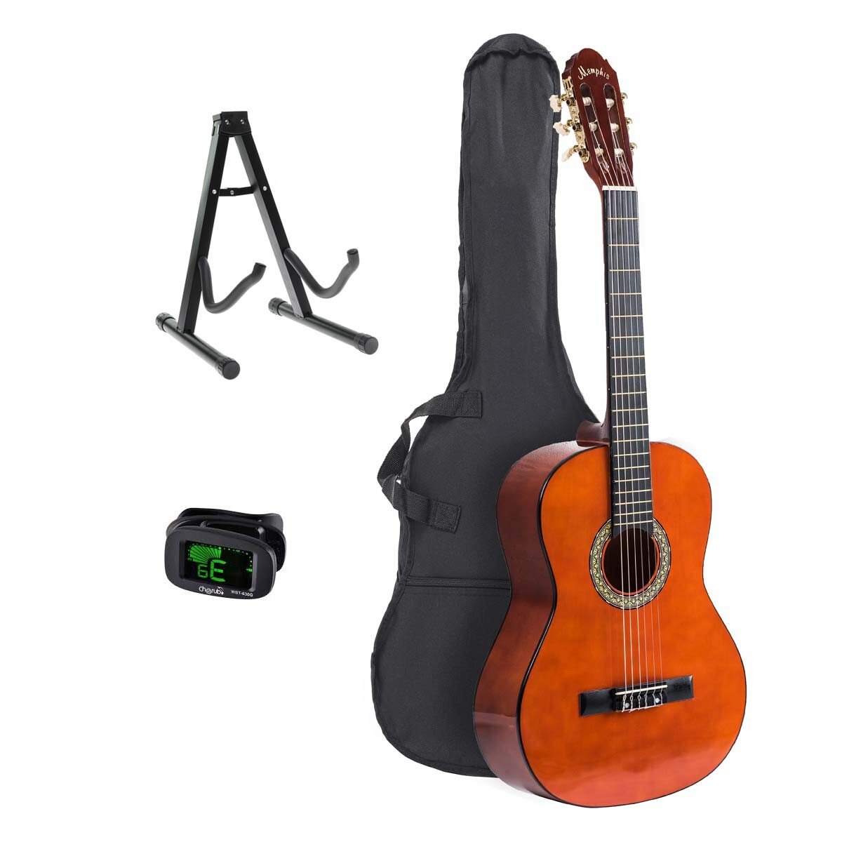 Pack Guitarra Clásica Memphis 851 Con Funda, Afinador Y Soporte — Palacio  de la Música