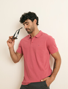 520752 REMERA HARRINGTON LABEL Coral