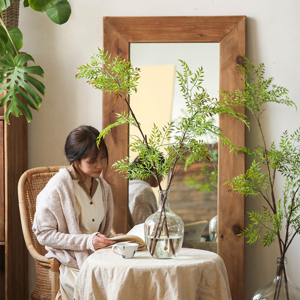 ESPEJO DE PIE MARCO EN MADERA MACIZA - LÍNEA RÚSTICA ESPEJO DE PIE MARCO EN MADERA MACIZA - LÍNEA RÚSTICA
