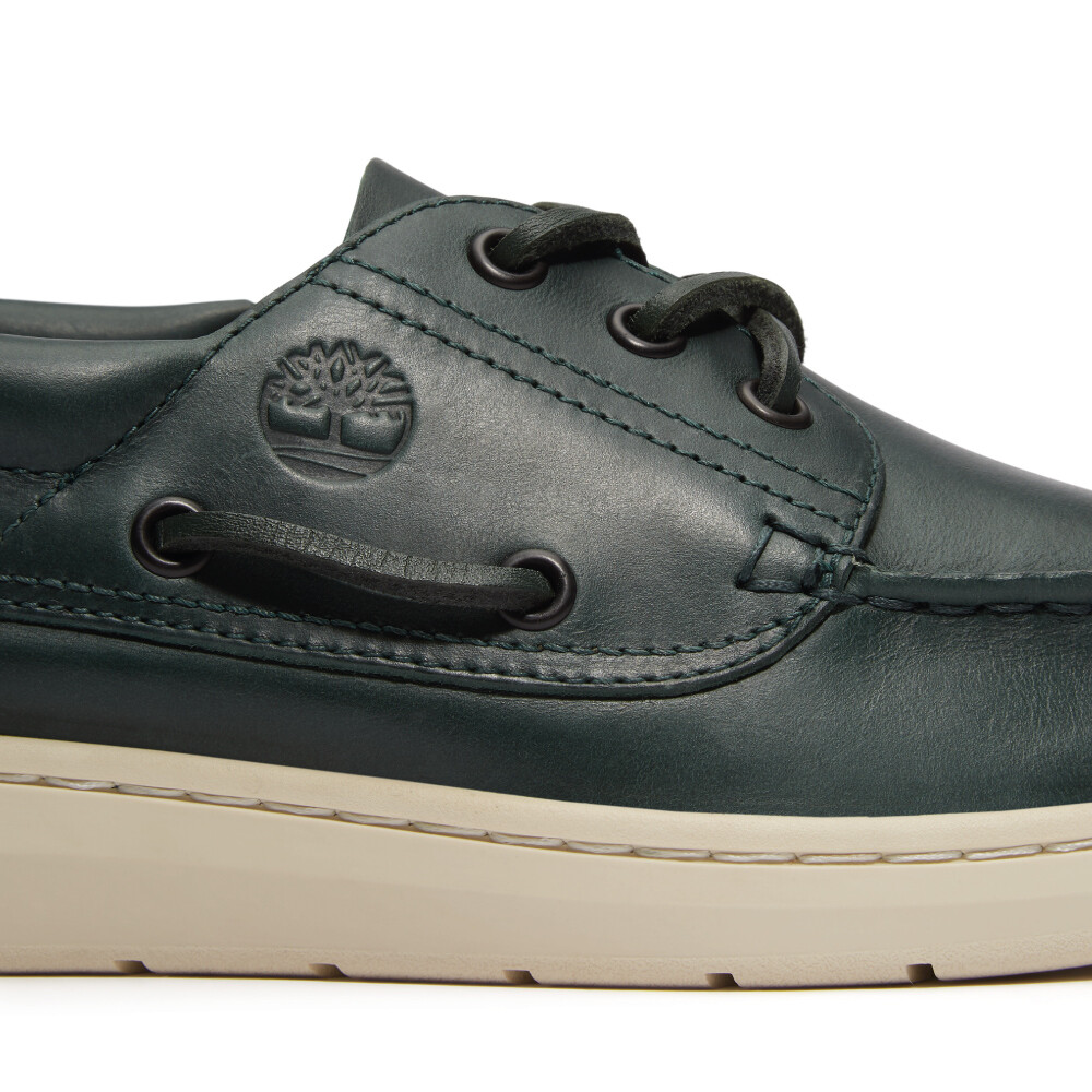 Zapatos Naúticos Portofino Pier Hombre Dark Green Full Grain