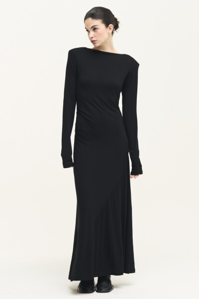 0044 GREY DRESS Negro