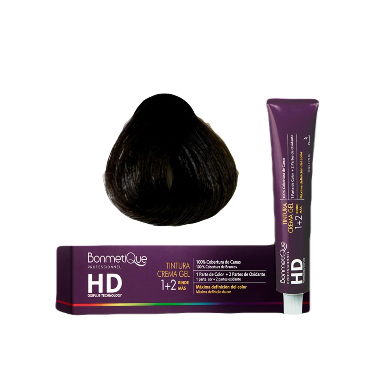 Bonmetique Tinta HD Professional 100gr - N° 4 Castaño Castaño 