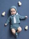 Pantalon Corto De Punto Azul Claro