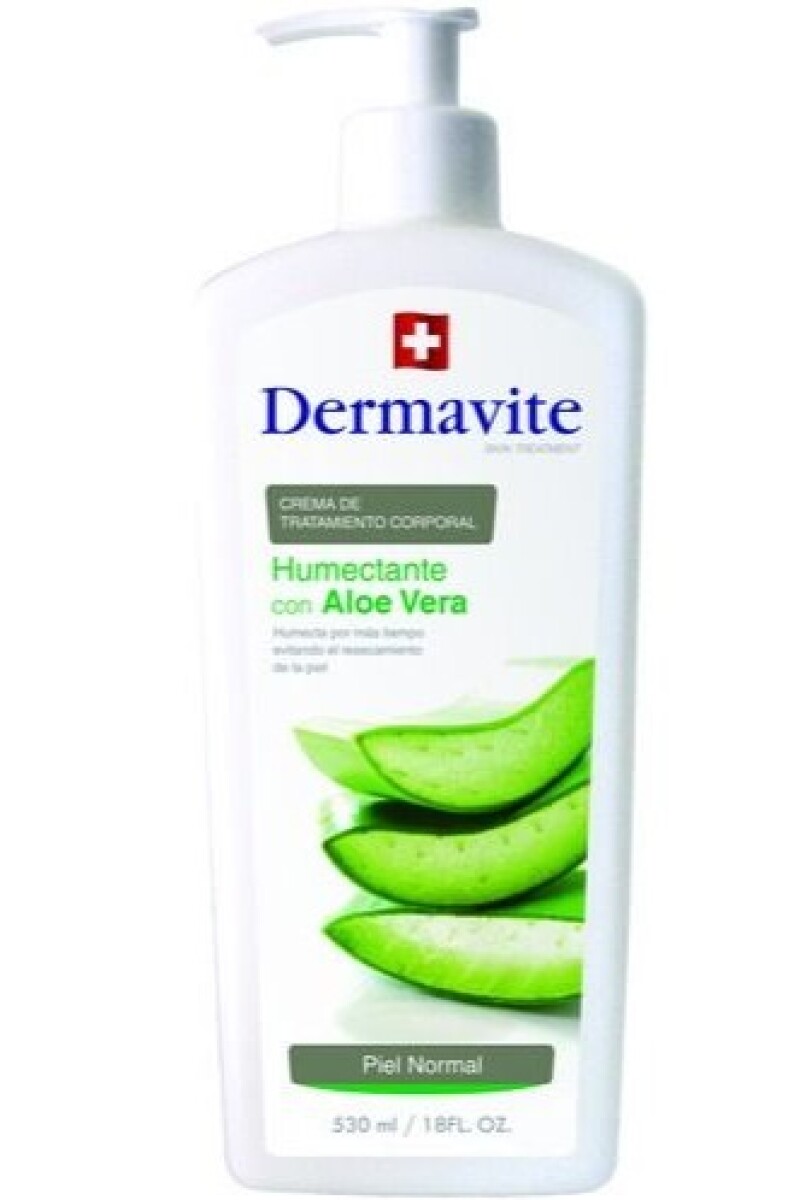 CREMA DERMAVITE CORPORAL PIEL NORMAL C/ALOE VERA Y VALVULA 530 CC 