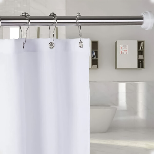 Barrote Palo Extensible para Cortina de Baño 110-197 CM de Acero Inoxidable Barrote Palo Extensible para Cortina de Baño 110-197 CM de Acero Inoxidable