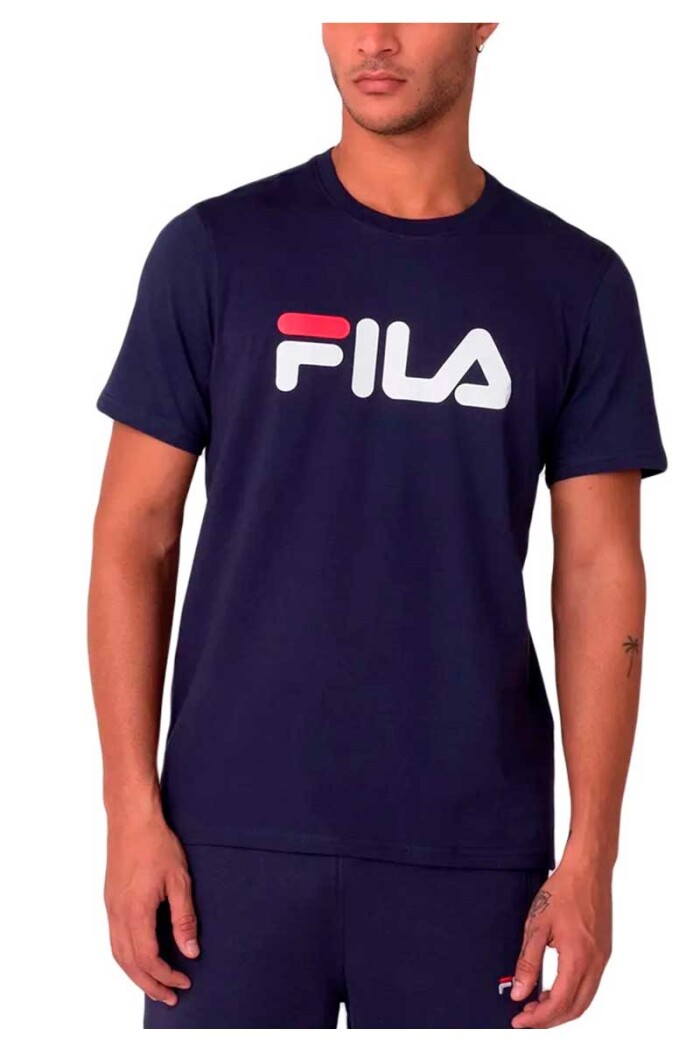 REMERA HOMBRE FILA LETTER PREMIUM LLL Azul-marino