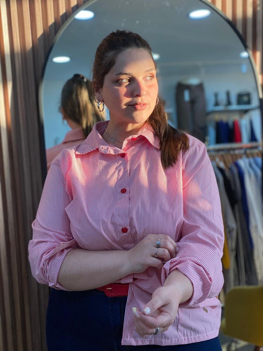 Camisa Camilu Roja rayas