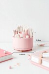 Organizador giratorio 360º de escritorio ibi craft tendance - rosado Organizador giratorio 360º de escritorio ibi craft tendance - rosado