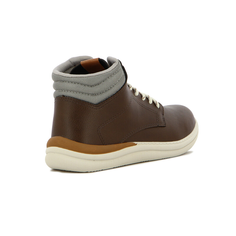 Br Sport Botin Casual Acordonado Camel-gris