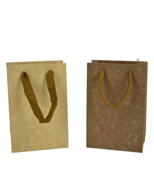 Bolsa cartulina 10x05x15 cm MADERA