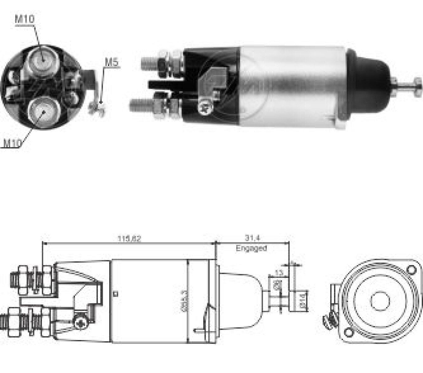 AUTOMATICO DE ARRANQUE MERCEDES BENZ ATEGO AXOR 24V MITSUBISHI ZM 
