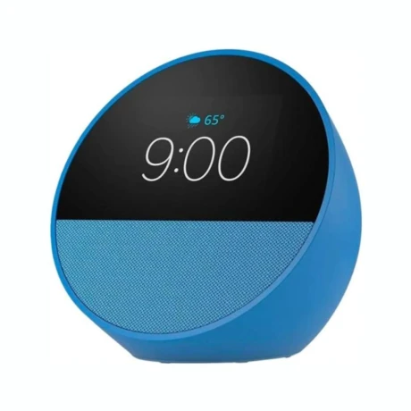 AMAZON ECHO SPOT 2024 SMART ALARM CLOCK WITH ALEXA Asistente Virtual AMAZON ECHO SPOT Smart Alarm Clock Con Alexa - Blue