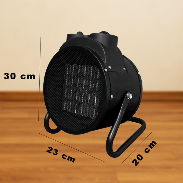 Caloventilador Cañon 2000W Eléctrico Potente 3 Modos Estufa Variante Color Negro