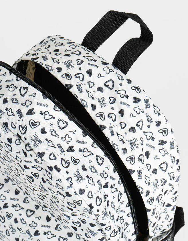 Mochilas Urbanas Deportivo Set De Mochila Y Cartuchera - Blanco Crudo