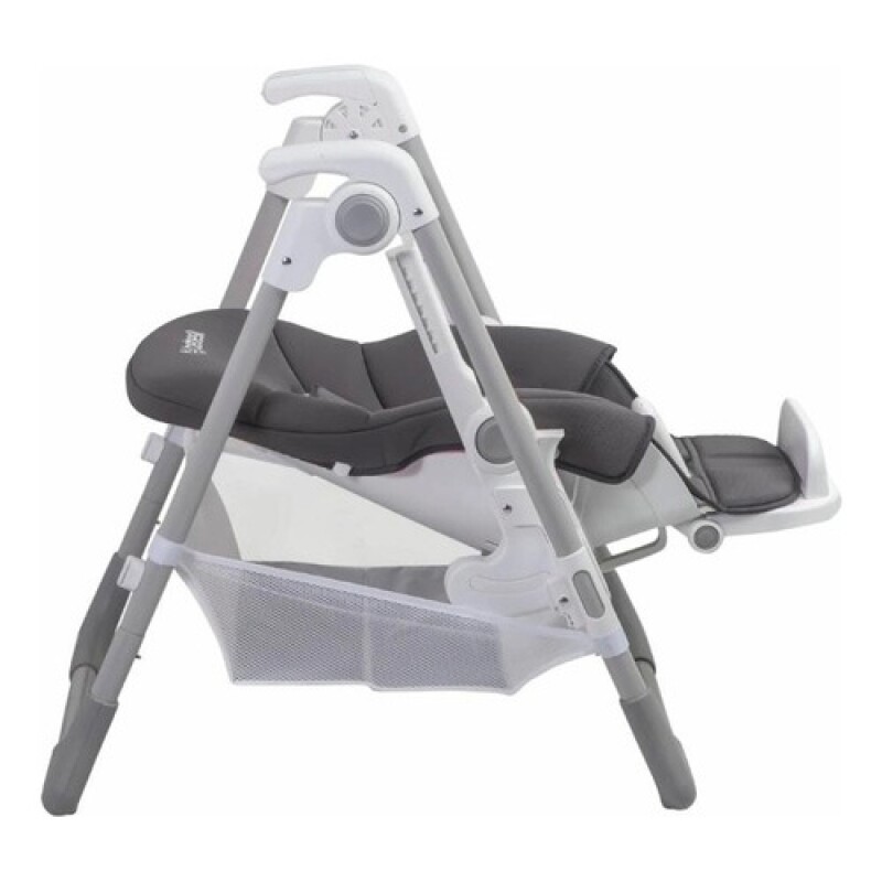 Silla de comer para bebé Bebesit Snack plegable y ajustable gris con cinturón seguro para usar en casa Gris