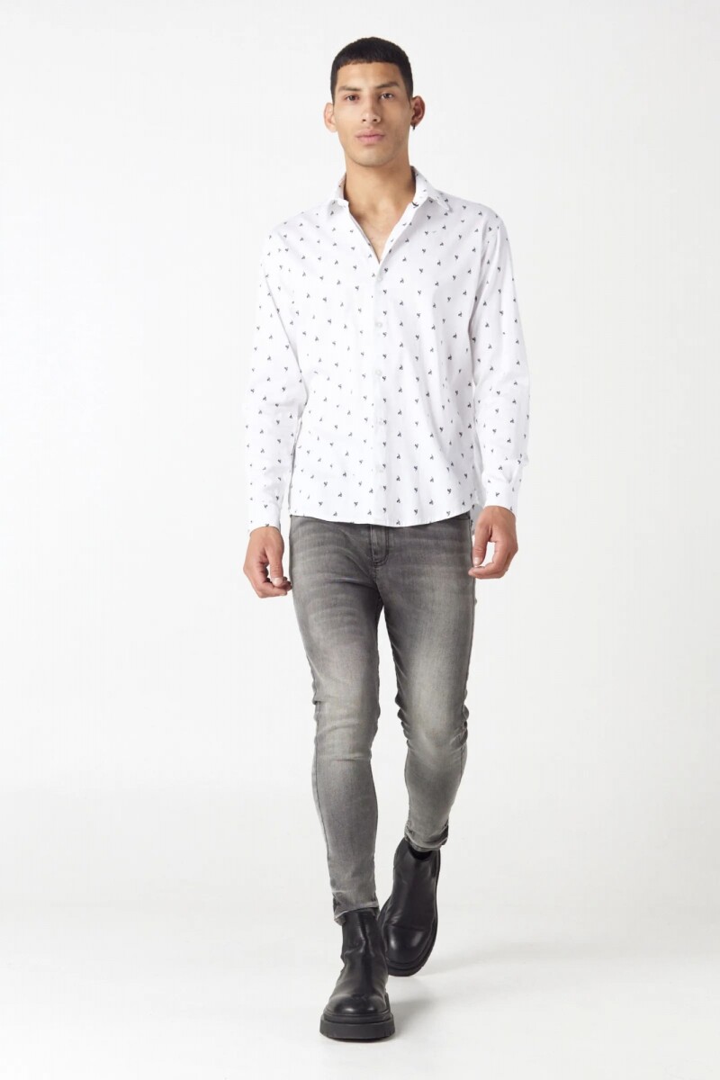 Camisa Ml Atrix - Blanco 