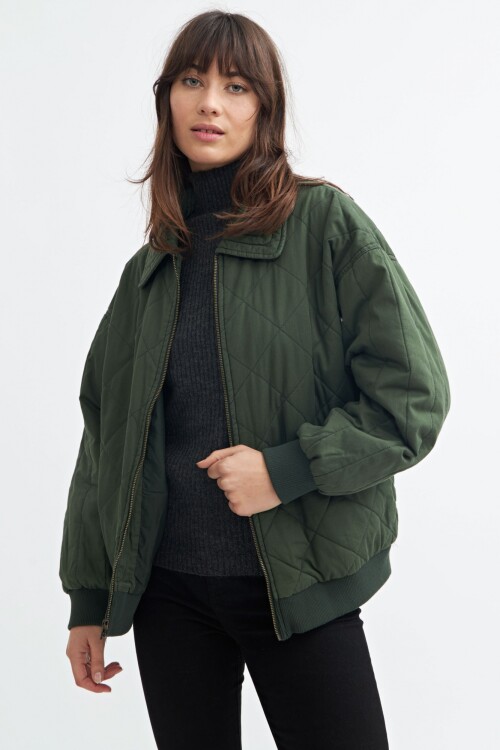 Campera con padding VERDE OLIVA