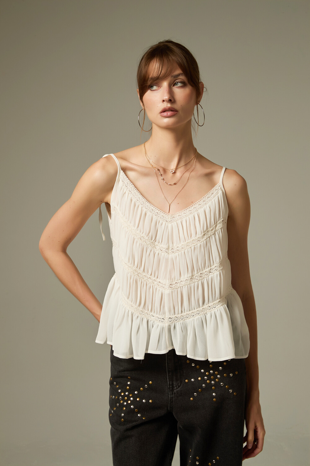 Musculosa Jata Marfil / Off White