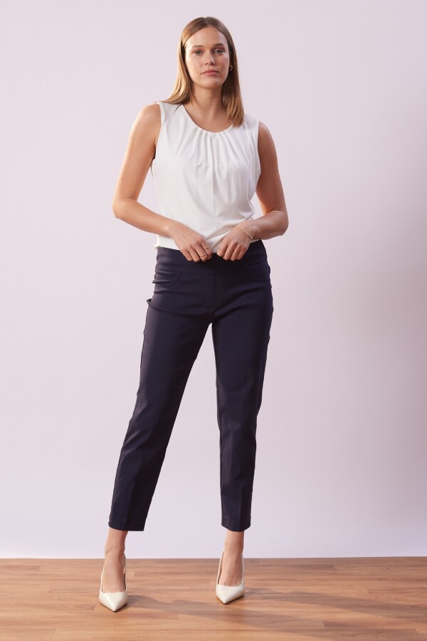 Pantalon Pull On Ankle AZUL