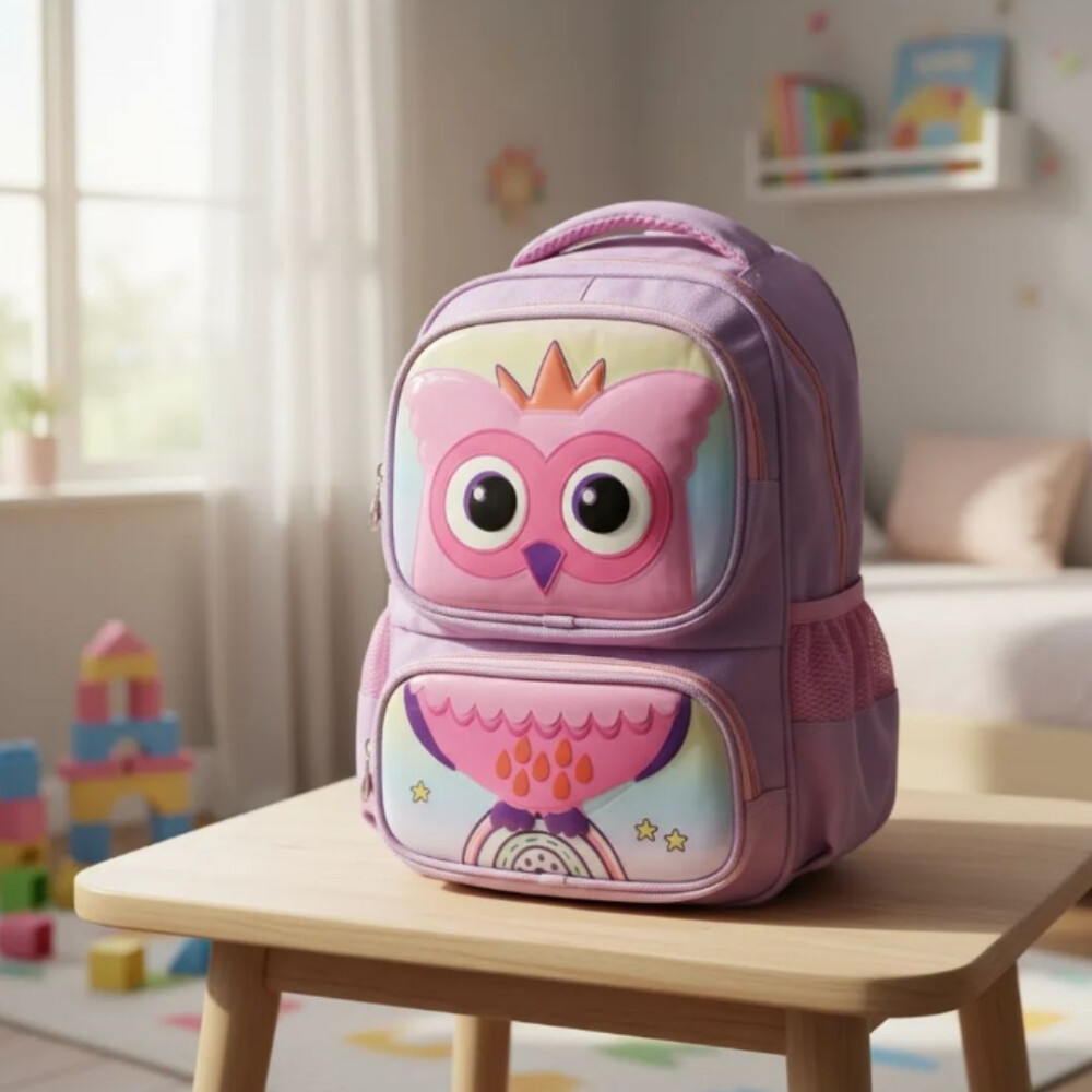 Mochila Infantil Pre-escolar Con Relieve Animales BUHO