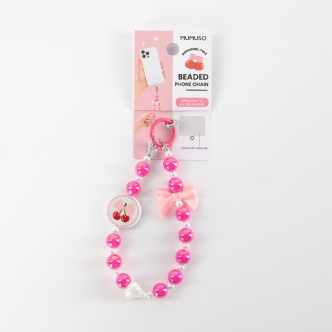 CADENA PARA TELÉFONO CON CUENTAS (CEREZA) CADENA PARA TELÉFONO CON CUENTAS (CEREZA)