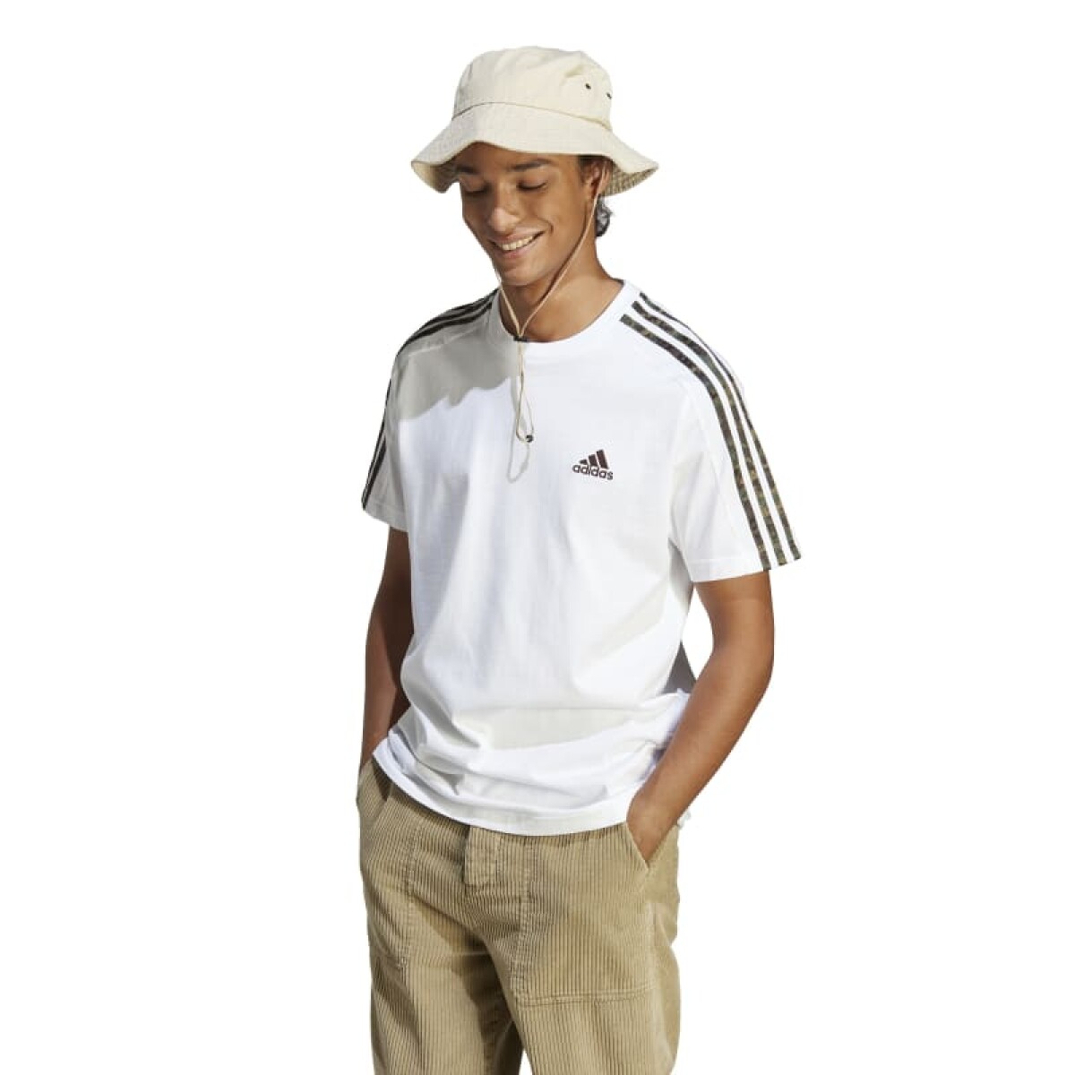 Remera Adidas de Hombre - IC9343 - Blanco-oliva 