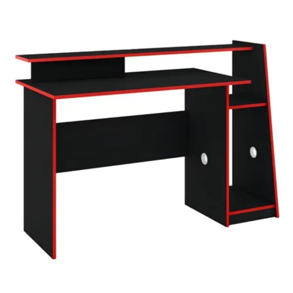 ESCRITORIO GAMER EVOLUTION - NEGRO Y ROJO ESCRITORIO GAMER EVOLUTION - NEGRO Y ROJO
