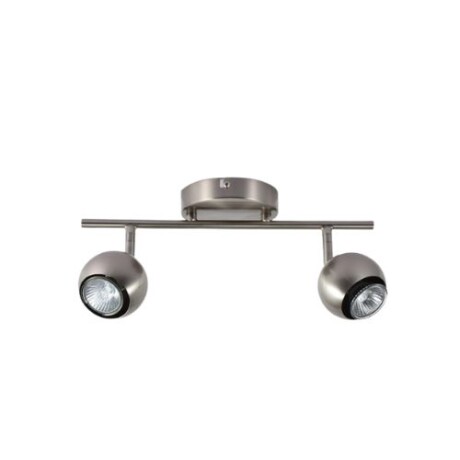 LUMINARIA DE ADOSAR GINA X2 Luminaria de Adosar Gina Doble Orientable Plateado