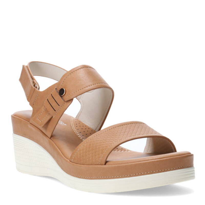 Sandalias de Mujer Lady Confort BORGER con plataforma Tan