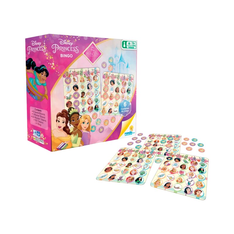 Juego bingo Ronda Disney Princesas 207 piezas Juego bingo Ronda Disney Princesas 207 piezas