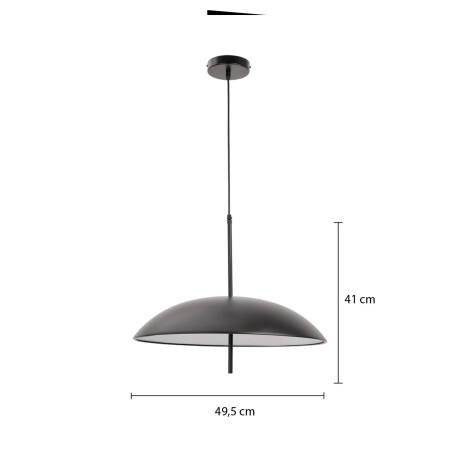 COLGANTE DECORATIVO PAULINE BIG Luminaria Colgante Pauline Big Negra ø 49,5 cm