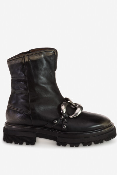 LADIES LEATHER BOOTS Gris