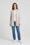 Cardigan largo sin botones BEIGE