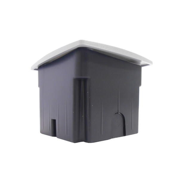 Luminaria de embutir LED cuadrada gris IP66 115mm FL0325