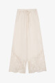 PANT LINO ENCAJE Crudo
