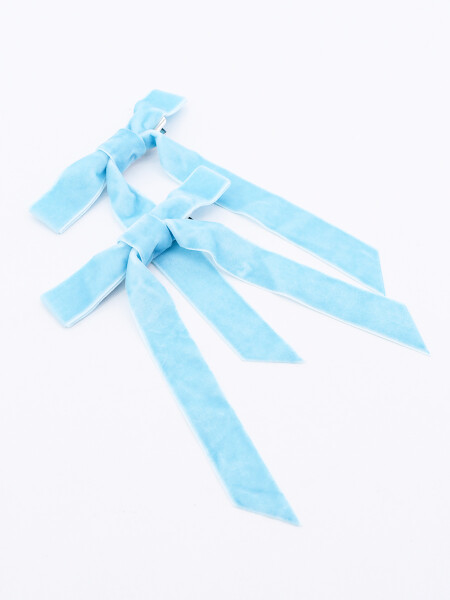 BROCHE CON MOÑO PACK X 2 CELESTE