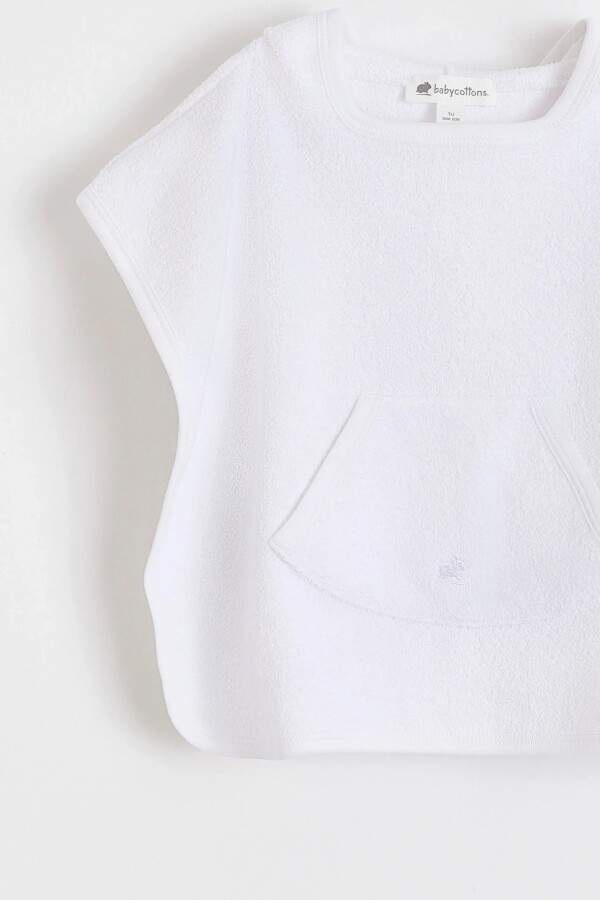PONCHO TOWEL LOGO Blanco