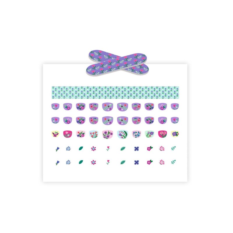 UÑASDJECO Kit De Stickers Para Uñas Djeco - Petit Fleur