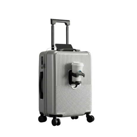 Valija rigida Lumax Sapporo con portavaso Gris