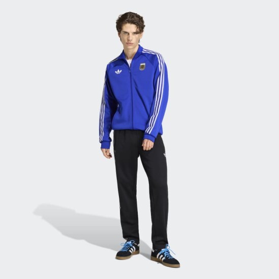 Campera Adidas Deportiva Argentina Originals. Azul