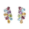 Caravanas Rio de oro blanco 18k con brillantes Caravanas Rio de oro blanco 18k con brillantes